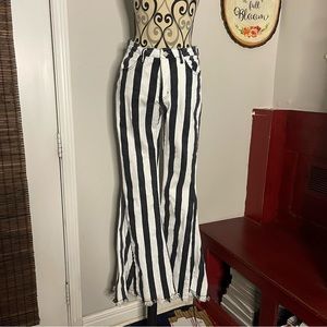 Striped Flare Jeans